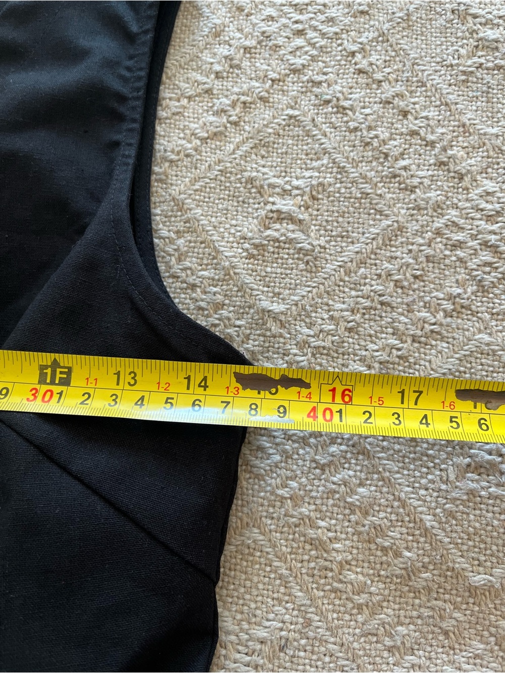 NWT Commense Black Linen Blend Button Front Vest Top Minimalist Sleeveless - Picture 5 of 6